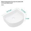 Vessel Bathroom Sink With Design - White - Image 3