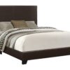 Queen Size Bed, Upholstered, Transitional - Brown - Image 6