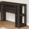 Computer Desk, Home Office, Corner, Storage Shelves, L Shape, Laptop, Contemporary & Modern - Oak - Image 2