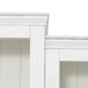 Retro Style 3 Piece Bookcase Display Cabinet With Adjustable LED Lighting, Tempered Glass Shelves - White - Image 13