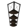 Bookshelf, Bookcase, Etagere, Corner, 4 Tier, Office, Contemporary & Modern - Espresso - Image 5