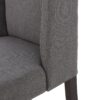 High Back Dining Chair (Set of 2) With Wingback Design And Birch Legs - Dark Gray - Image 15
