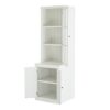 Retro Style Hutch Cabinet With Single Glass Door, China Cabinet For Home, Office, Or Studio - White - Image 19