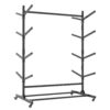 Heavy Duty Freestanding Kayak Storage Rack With Adjustable 8 Kayak Stand And Wheels For Garage, Indoor & Outdoor Use Metal - Black - Image 5