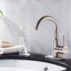 Bathroom Faucet Single Hole Single Handle - Brushed Nickel - Image 4
