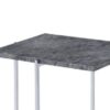 Adelae - End Table - Gray / Chrome - Image 4