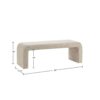 Stylish Waterfall Bench - Beige - Image 3