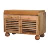 Shutter Shoe Rack With 2 Drawers - Beige - Image 6