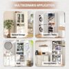 Metal Kitchen Pantry Cabinet Tall Storage With Adjustable Shelves, Heavy Duty Stainless Steel Frame - White - Image 9