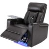 Power Recliner With Storage Arms, Cupholders, Swivel Tray Table And Cell Phone Stand - Brown - Image 14