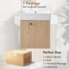 21.6" Floating Bathroom Vanity With Basin And Left Side Storage - Wood - Image 9