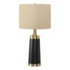 Lighting, Table Lamp, Resin, Contemporary - Black / Cream - Image 2