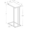 Accent Table, C - Shaped, Contemporary & Versatile Use - Black - Image 11