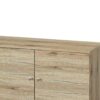 Amidon - TV Stand For TV's Up To 63", With 2 Storage Shelves & 1 Cabinet, Modern Entertainment Centre For TV In Living Room - Oak - Image 3