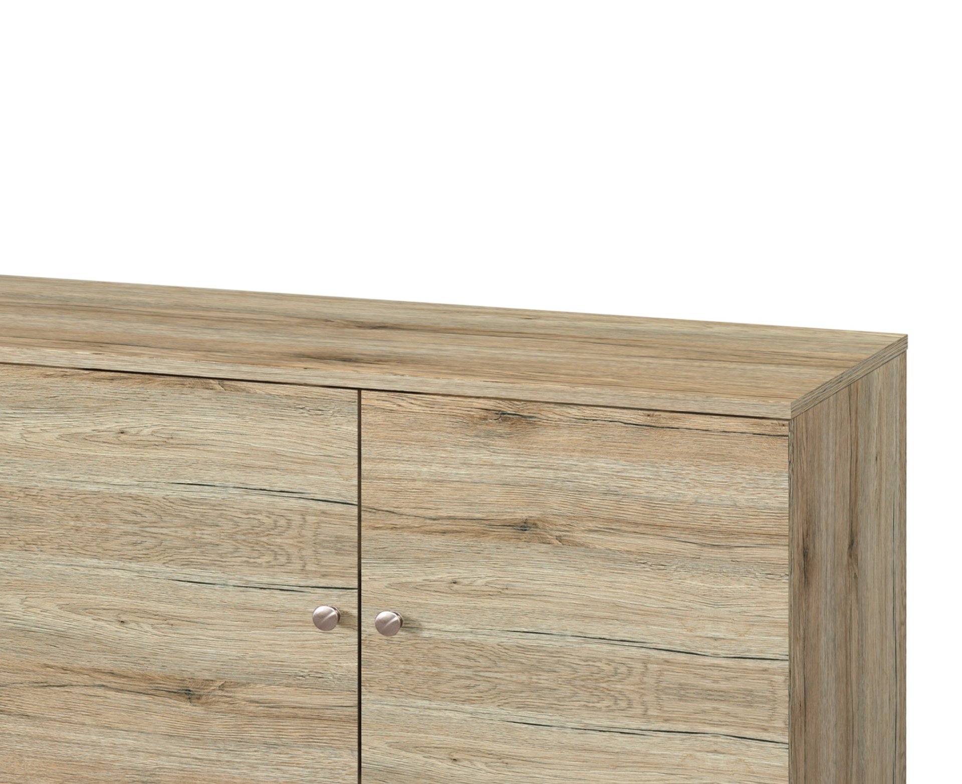 Amidon - TV Stand For TV's Up To 63", With 2 Storage Shelves & 1 Cabinet, Modern Entertainment Centre For TV In Living Room - Oak - Image 3
