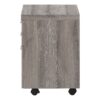 File Cabinet, Rolling Mobile, Storage Drawers, Printer Stand, Office, Contemporary And Modern - Taupe - Image 3