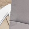 Outdoor Adirondack Chair Cushion With Water Resistant Fabric And Ties - Gray - Image 6