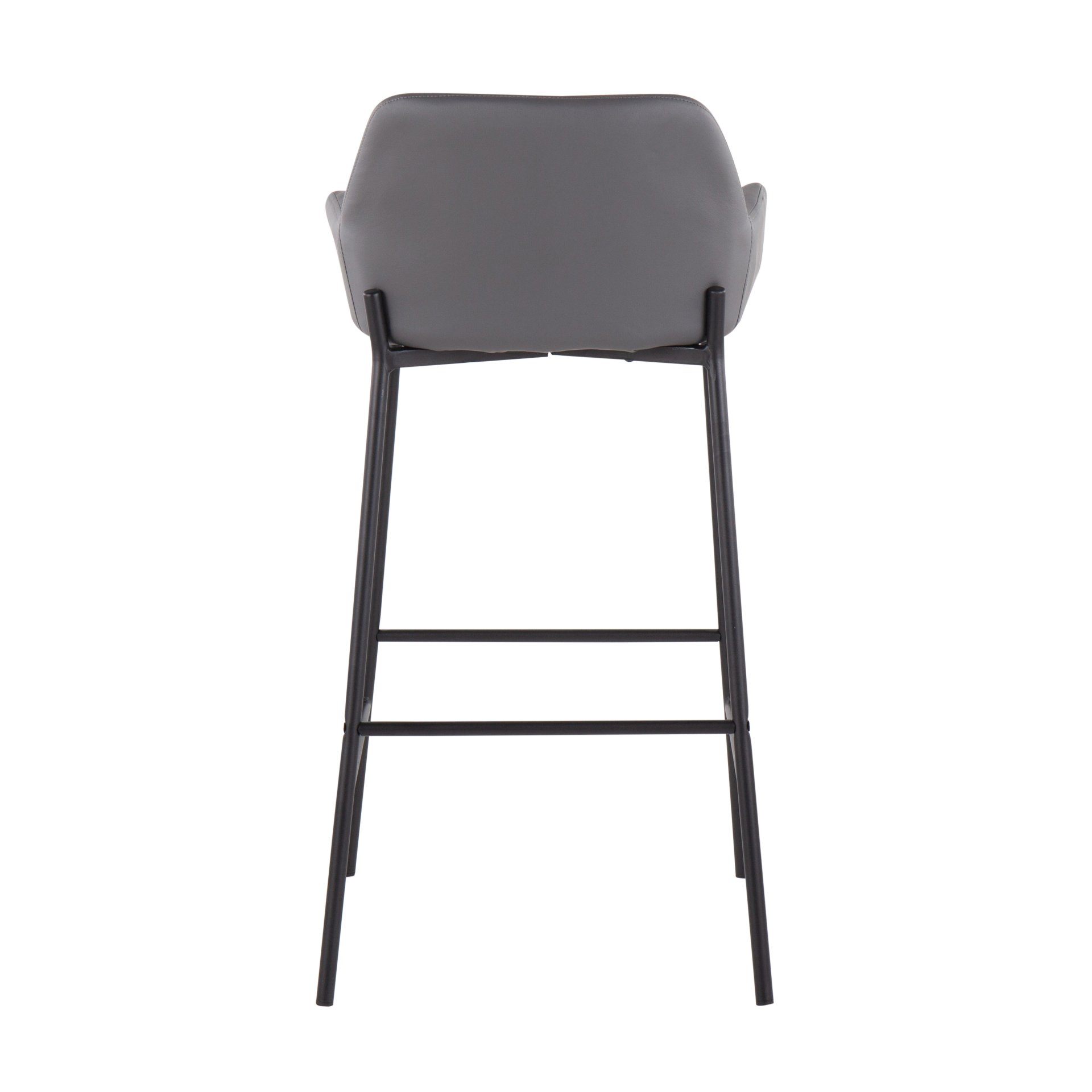 Daniella - Industrial Fixed Height Bar Stool (Set of 2) - Black / Gray - Image 5