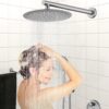 Wall Mounted Shower Set With High Pressure 10" Rain Shower Head And 5 Function Handheld Shower Head - Brushed Nickel - Image 10