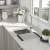 13" Undermount Kitchen Sink 16 Gauge Single Bowl - Brushed Nickel - Image 2