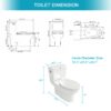 1 Piece Toilet & Soft Closing Seat - White - Image 3
