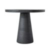 Round Dining Table With Pedestal Base - Black - Image 4