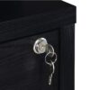 Multifunctional Bookcase With 3 Open Shelves And Secure Locking Mechanism - Black - Image 14
