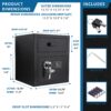 0 72 Cu Ft Keypad Depository Safe - Black - Image 3