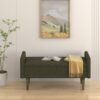 Teddy Velvet Storage Stool With Ample Storage Space Rubber Wood And Sponge - Green - Image 6