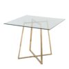 Cosmo - Contemporary / Glam Square Dining Table Legs - Clear - Image 3