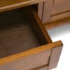 Warm Shaker - Handcrafted TV Media Stand - Light Golden Brown - Image 3