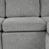 Modern U Shaped Sectional Sofa Convertible Pull Out Sofa Bed With USB Ports And Cup Holders Chenille - Gray - Image 14