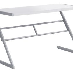Computer Desk For Home Office, Laptop, Contemporary And Modern - White