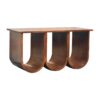Triple Open Style Coffee Table - Beige / Brown - Image 3