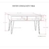 Hunter - Console Sofa Table - Natural - Image 9
