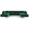 Brooke - U Shape Corner Sofa - Green - Image 10