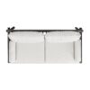 Zara - Dowel Frame Bolster Patio Deep Seating Sofa - Wheat Beige Axroma Olefin - Image 3