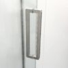 Semi Frameless Neo Angle Hinged Shower Enclosure With Clear Tempered Glass - Brushed Nickel - Image 7