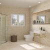 24" Ceramic Console Bathroom Sink With Overflow Basin & Toned Legs - White - Image 6
