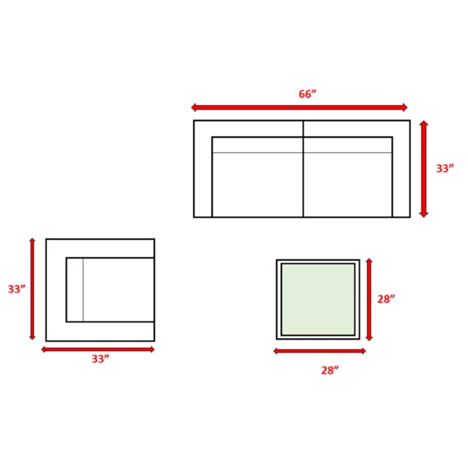 Wicker Seating Group With Cushions For 3 People - Brown - Image 3