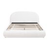 Archie Puffy Grounded - Queen Upholstered Platform Bed - Almond White - Image 3