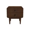 Alexa - Mid-Century Modern Style Night Stand - Brown - Image 3