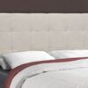 Full Size Bed, Upholstered, Transitional - Beige - Image 2
