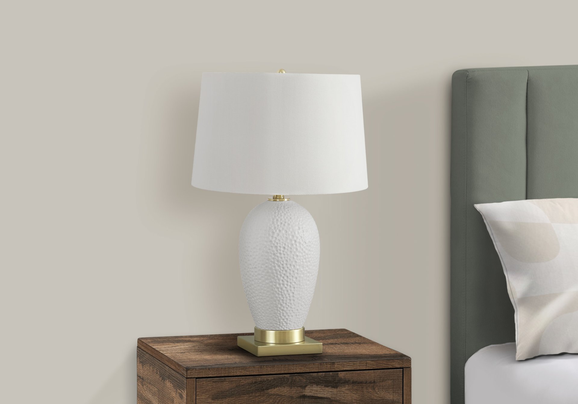 Lighting, Table Lamp, Ceramic, Transitional - White - Image 7