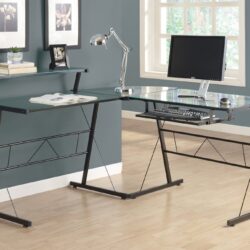 Corner Computer Desk L Shape For Home Office - Black