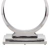 Zander - Printed Faux Marble Top Mirrored Sofa Table - Silver / White - Image 4