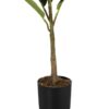 Artificial Plant, 40" Tall, Rubber Tree, Indoor, Faux, Fake, Floor, Greenery, Potted, Real Touch, Decorative - Green / Black - Image 2