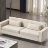 Aesthetic Sofas For Living Room, 3 Seater Couch With Classic Modern Appeal And Luxurious Soft Comfort - Beige - Image 5
