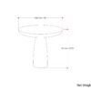 Dominique - Cast Aluminum Side Table - Brown - Image 10