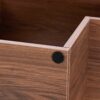 Minimalist Cube TV Stand With Adjustable Open Storage Shelves - Acacia Wood - Image 18
